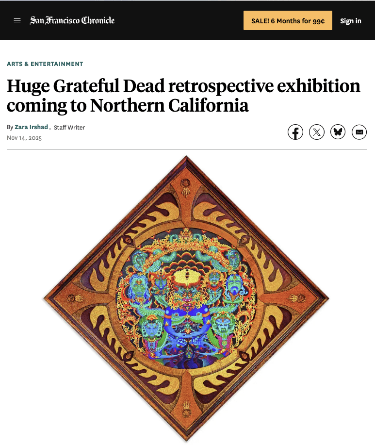 Huge Grateful Dead retrospective exhibition coming to Northern California