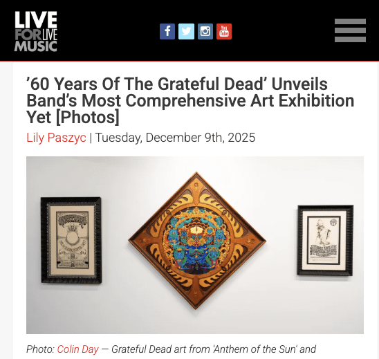 ’60 Years Of The Grateful Dead’ Unveils Band’s Most Comprehensive Art Exhibition Yet